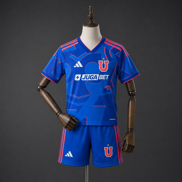 Camiseta + Short Universidad de Chile Local 26/27 Niños