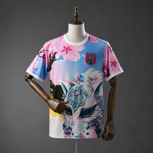 Camiseta Japón Edición Especial Kitsune Sakura Adultos