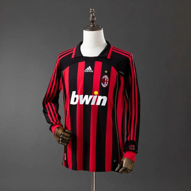 Camiseta AC Milan 2006/2007 Local Adultos Manga Larga