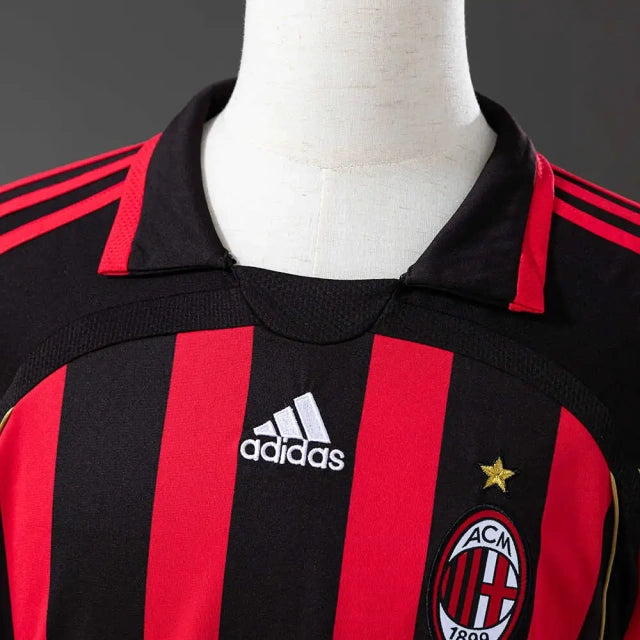 Camiseta AC Milan 2006/2007 Local Adultos Manga Larga