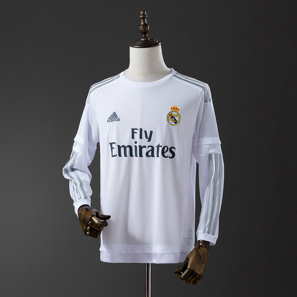 Camiseta Real Madrid 15/16 Local Manga Larga Adultos
