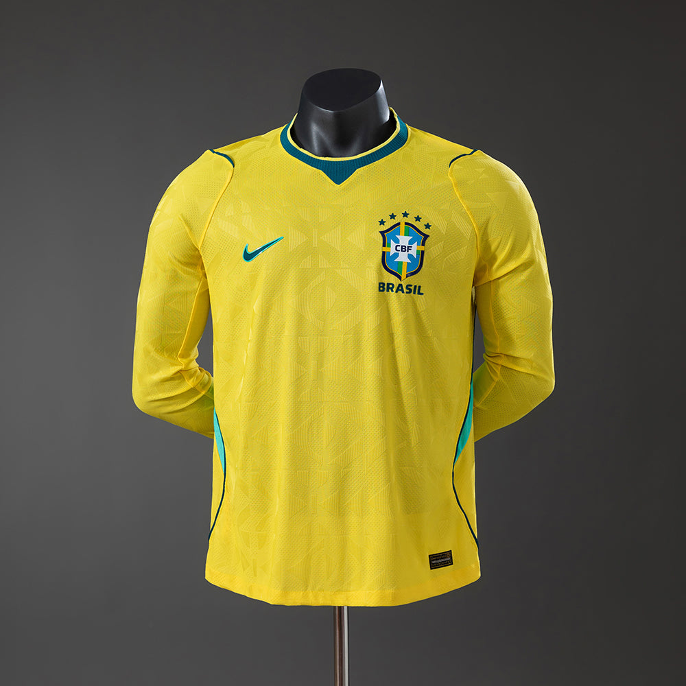 Camiseta Brasil Local 26/27 Adultos Manga Larga [PLAYER VESION]