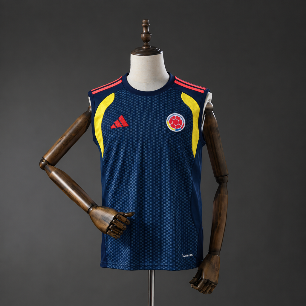 Camiseta Colombia Entrenamiento Sin Mangas Black 26/27 Adultos