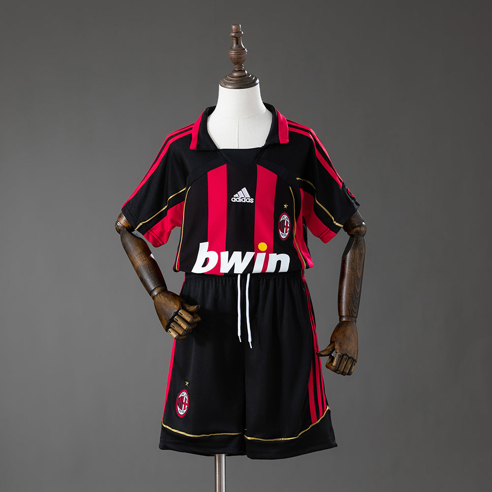 Camiseta + Short Milan 06/07 Retro Niños