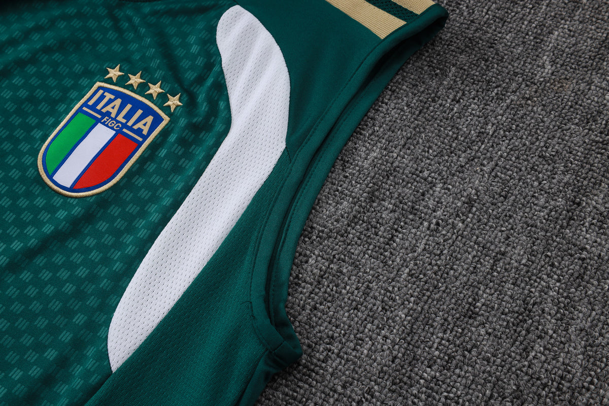 Camiseta Italia Entrenamiento Verde Sin Mangas 26/27 Adultos
