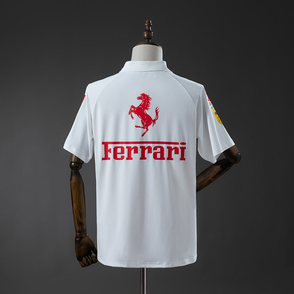 Camiseta Polo Scuderia Ferrari F1 2025 White