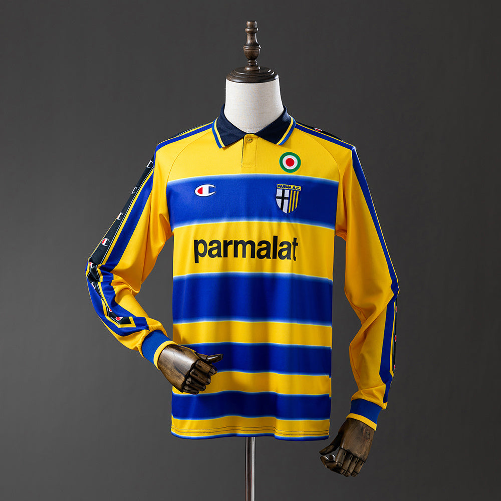 Camiseta Parma 1999/00 Local Manga Larga Adultos