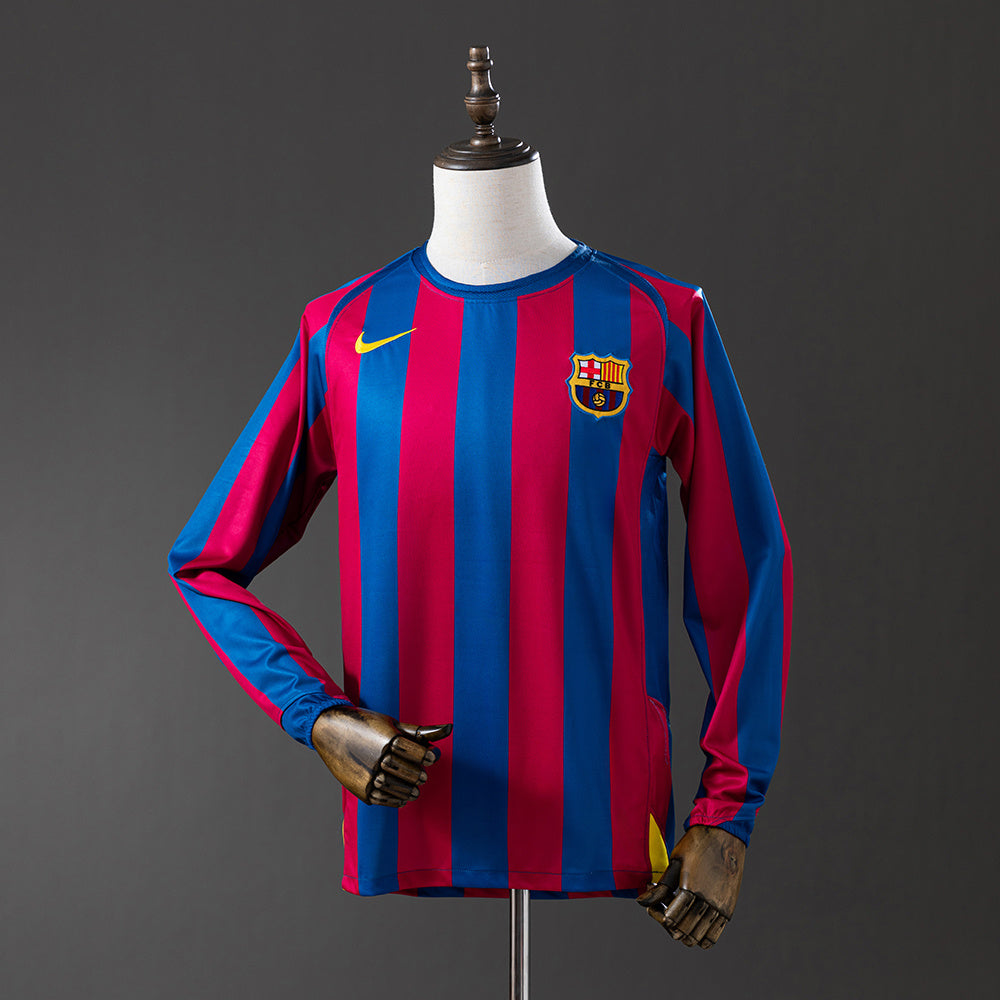 Camiseta Barcelona 2005/06 Local Adultos Manga Larga