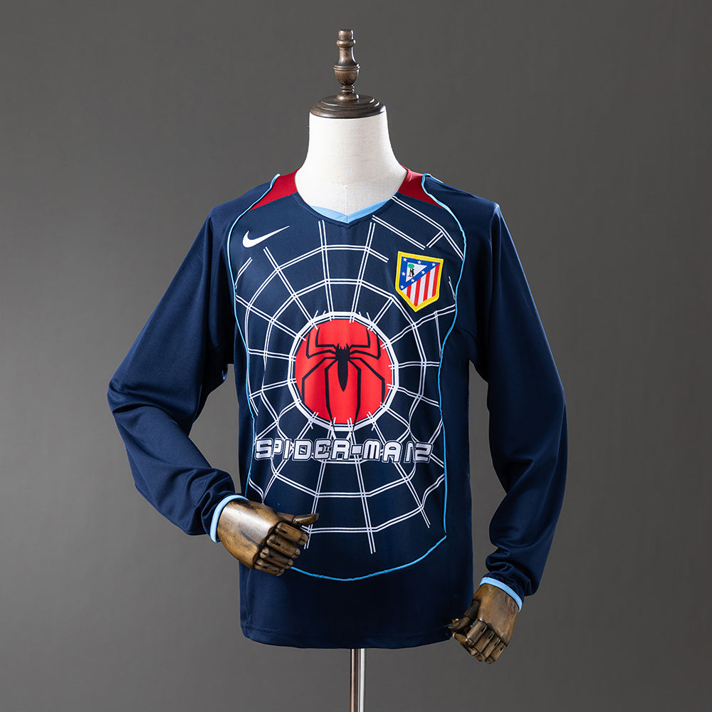 Camiseta Atletico de Madrid VIsitante SpiderMan Manga Larga 2004/05 Adultos