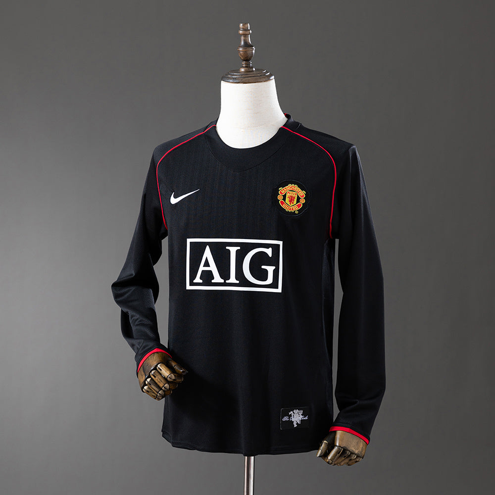 Camiseta Manchester United Visitante 07/08 Adultos Manga Larga