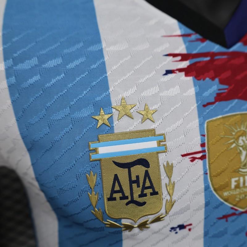 Camiseta Argentina Barcelona Edición Especial MESSI [PLAYER VERSION]