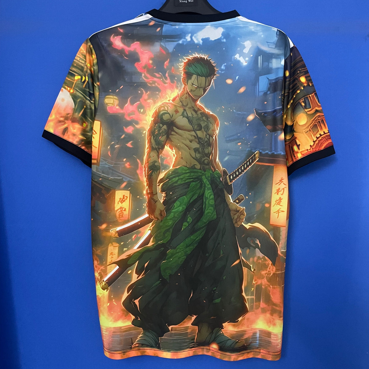 Camiseta Japón Edición Especial One Piece Luffy Fuego Adultos