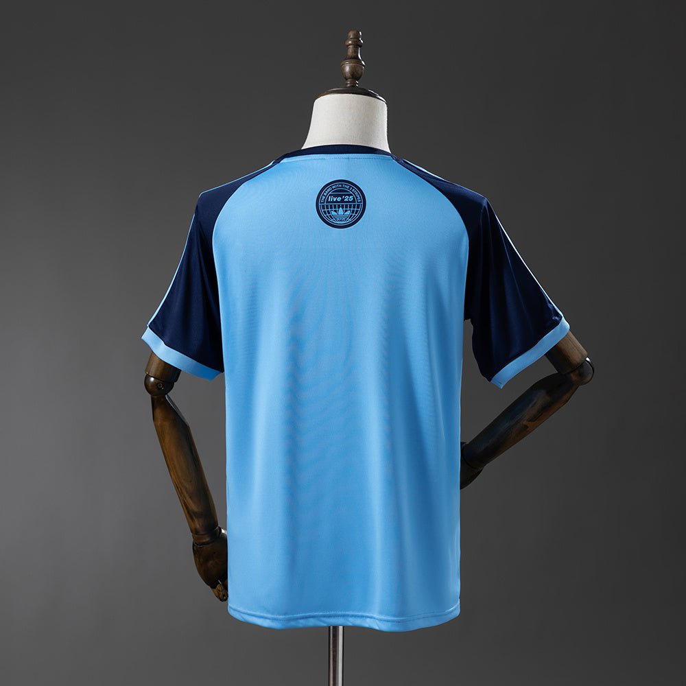 Camiseta Oasis Band Retro Celeste Adultos