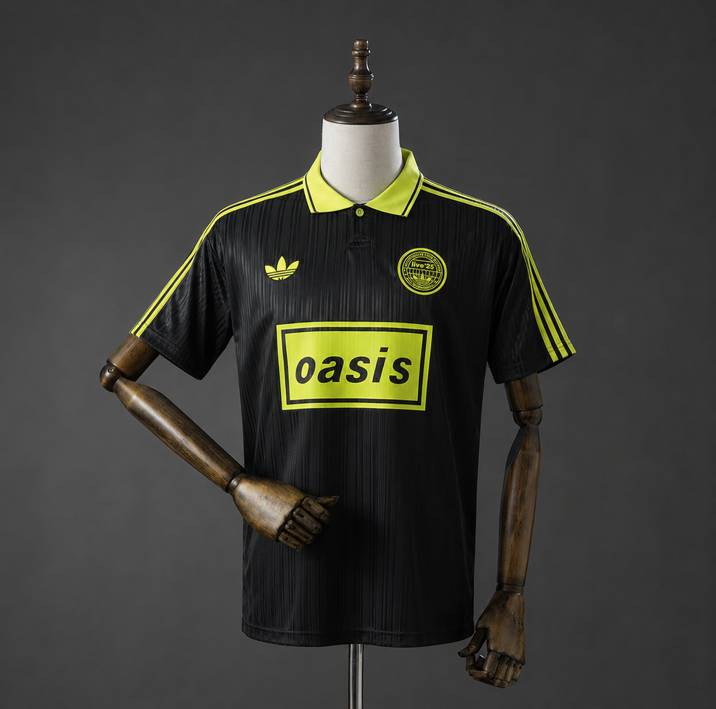Camiseta Oasis Band Retro Black-Green Adultos