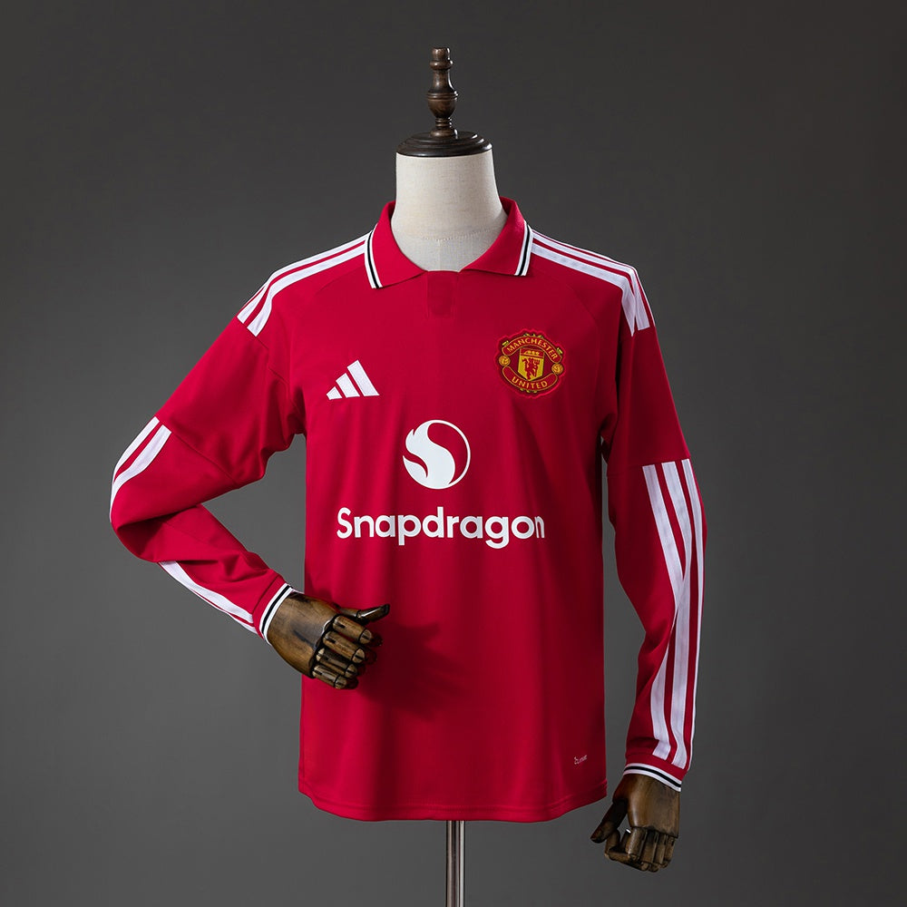 Camiseta Manchester United Local Manga Larga 26/27 Adultos