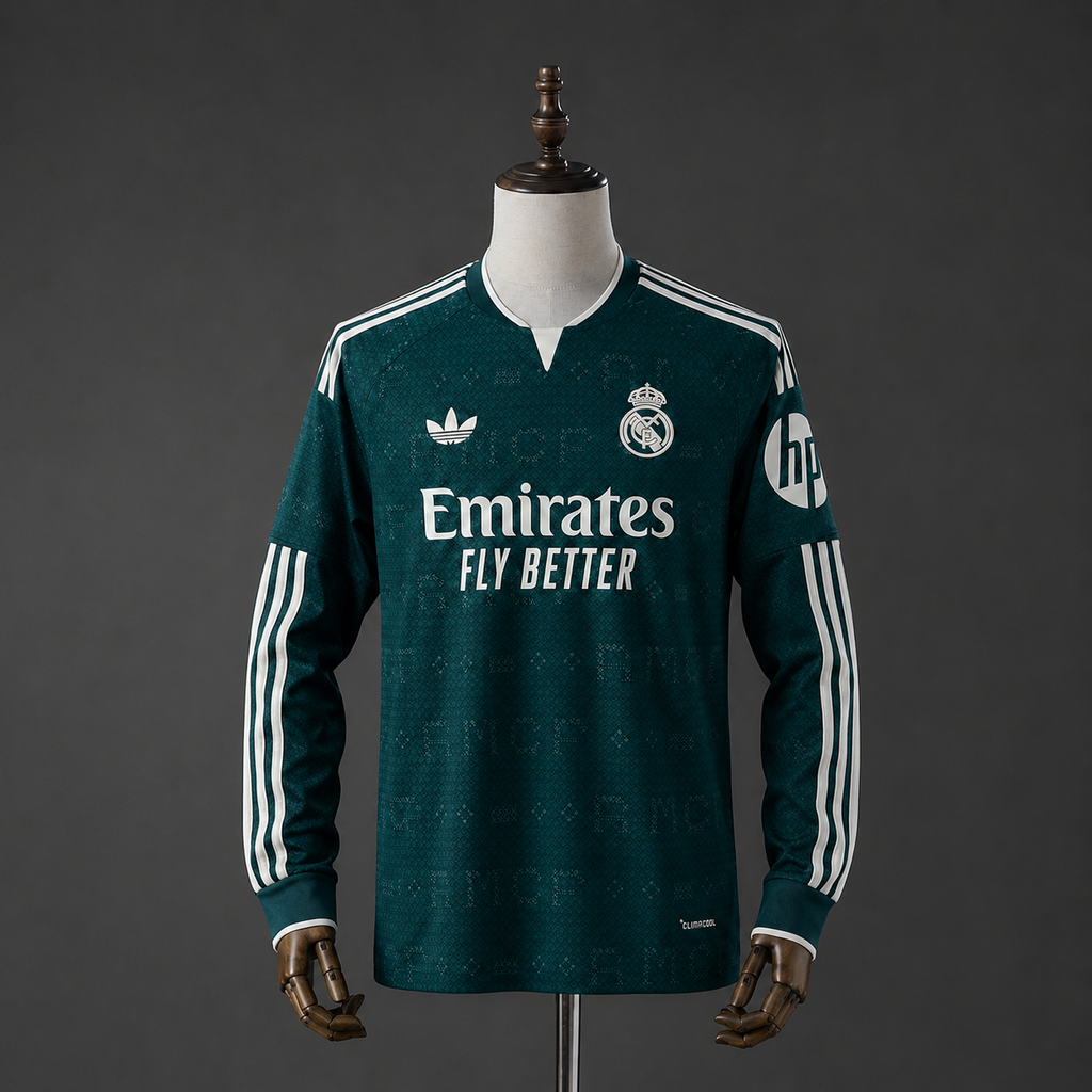 Camiseta Real Madrid Visitante 26/27 Manga Larga Adultos