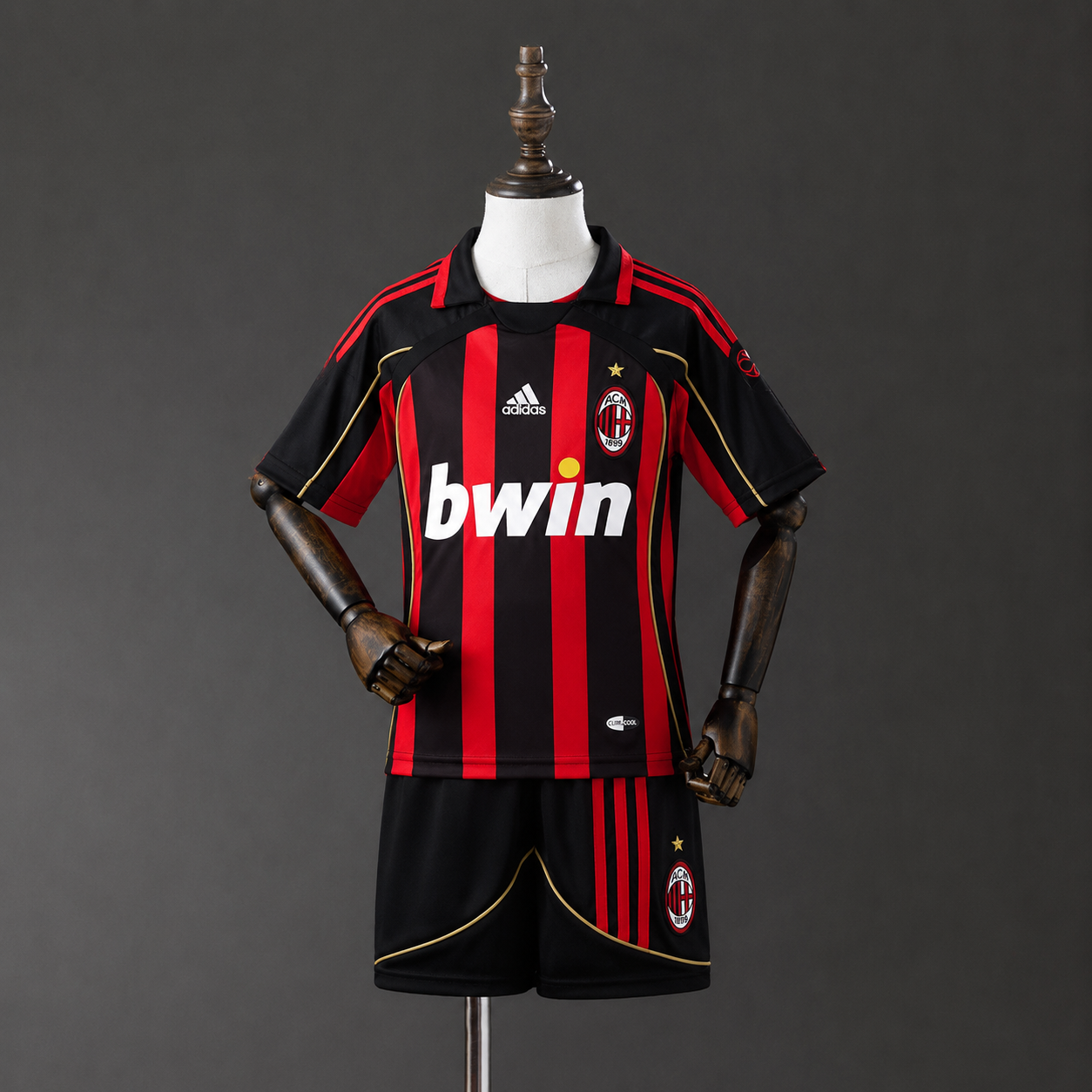 Camiseta + Short Milan 06/07 Retro Niños