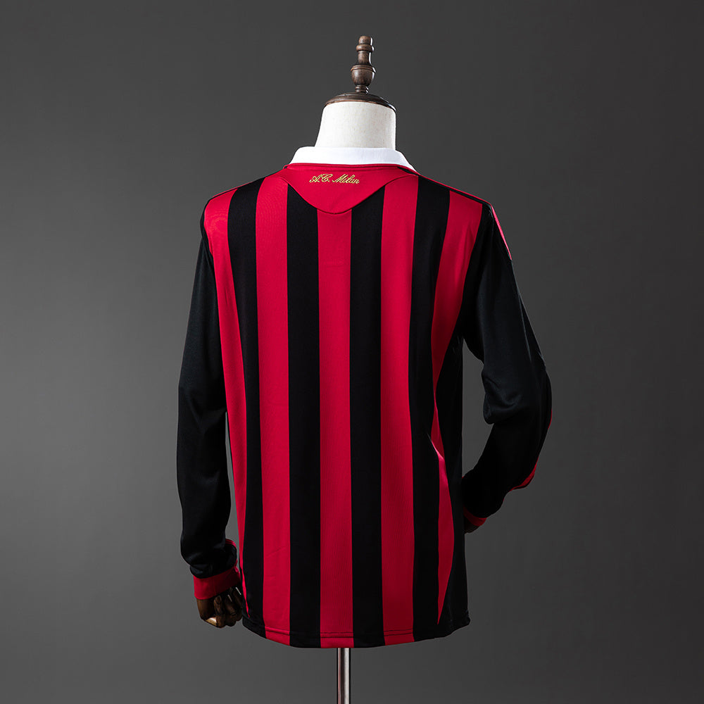 Camiseta AC Milan 2009/2010 Local Adultos Manga Larga