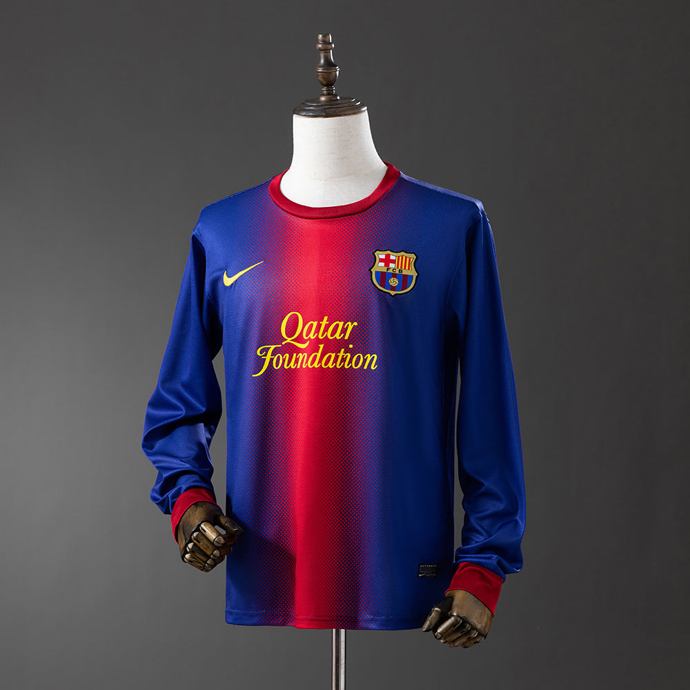 Camiseta Barcelona 2012/2013 Local Manga Larga Adultos