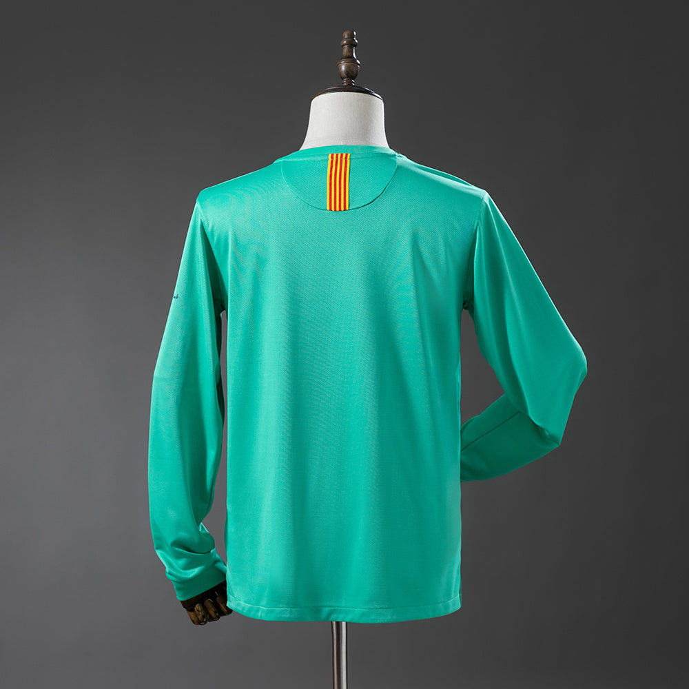 Camiseta Barcelona 2010/2011 Visitante Manga Larga Adultos