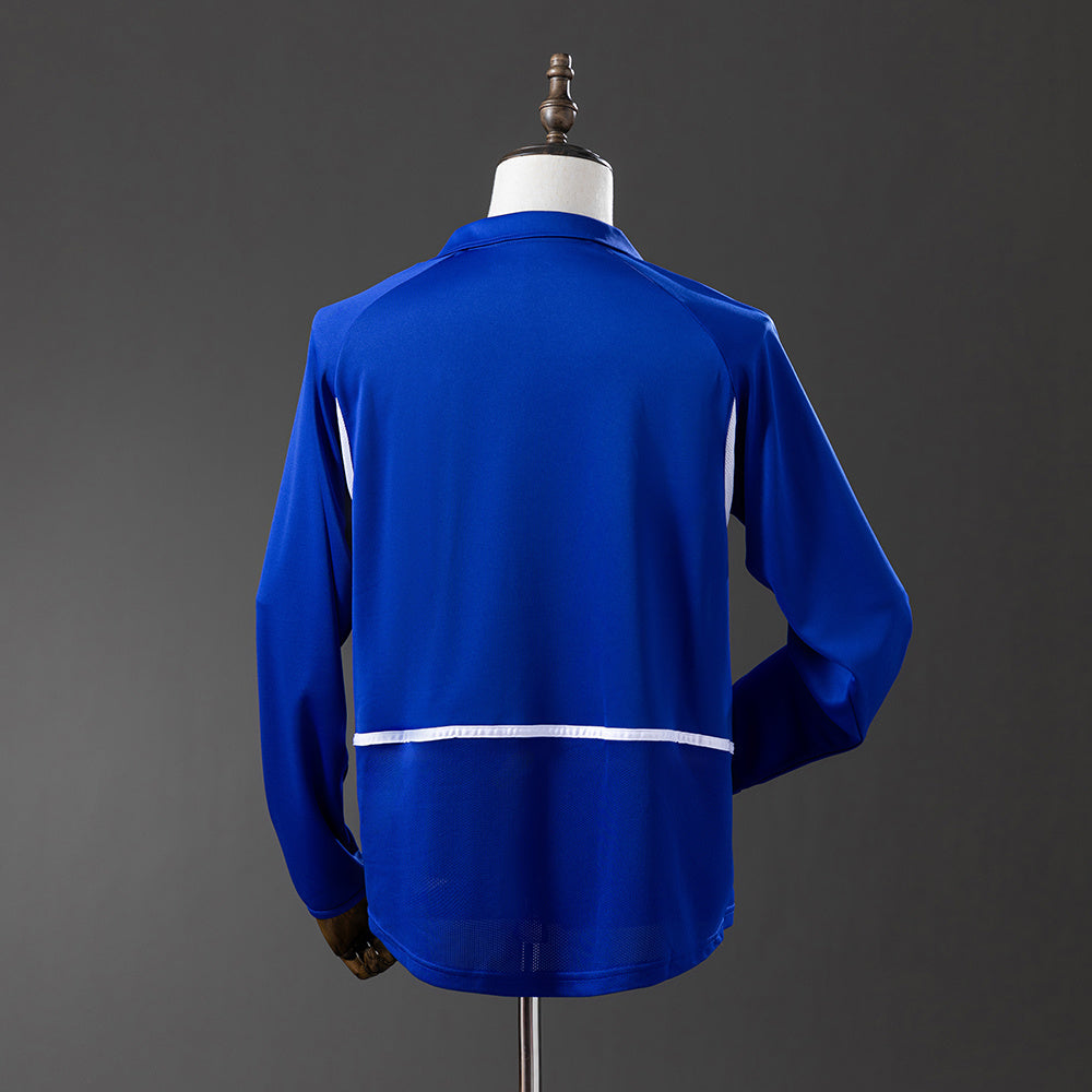 Camiseta Brasil Visitante 2002 Manga Larga Adultos