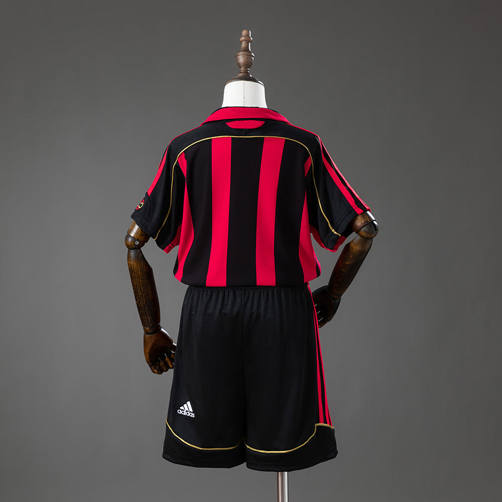 Camiseta + Short Milan 06/07 Retro Niños