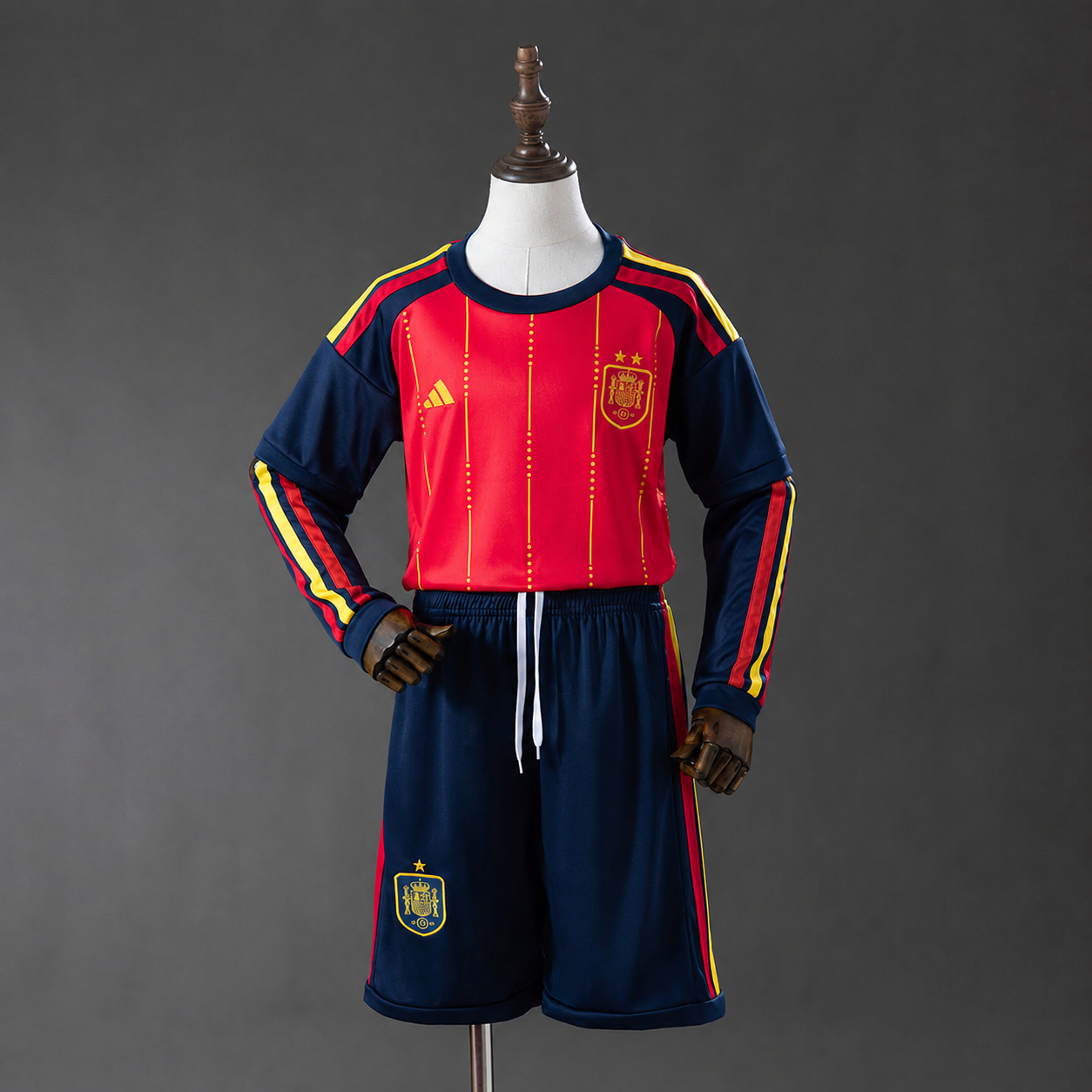 Camiseta + Short España Manga Larga 26/27 Niños