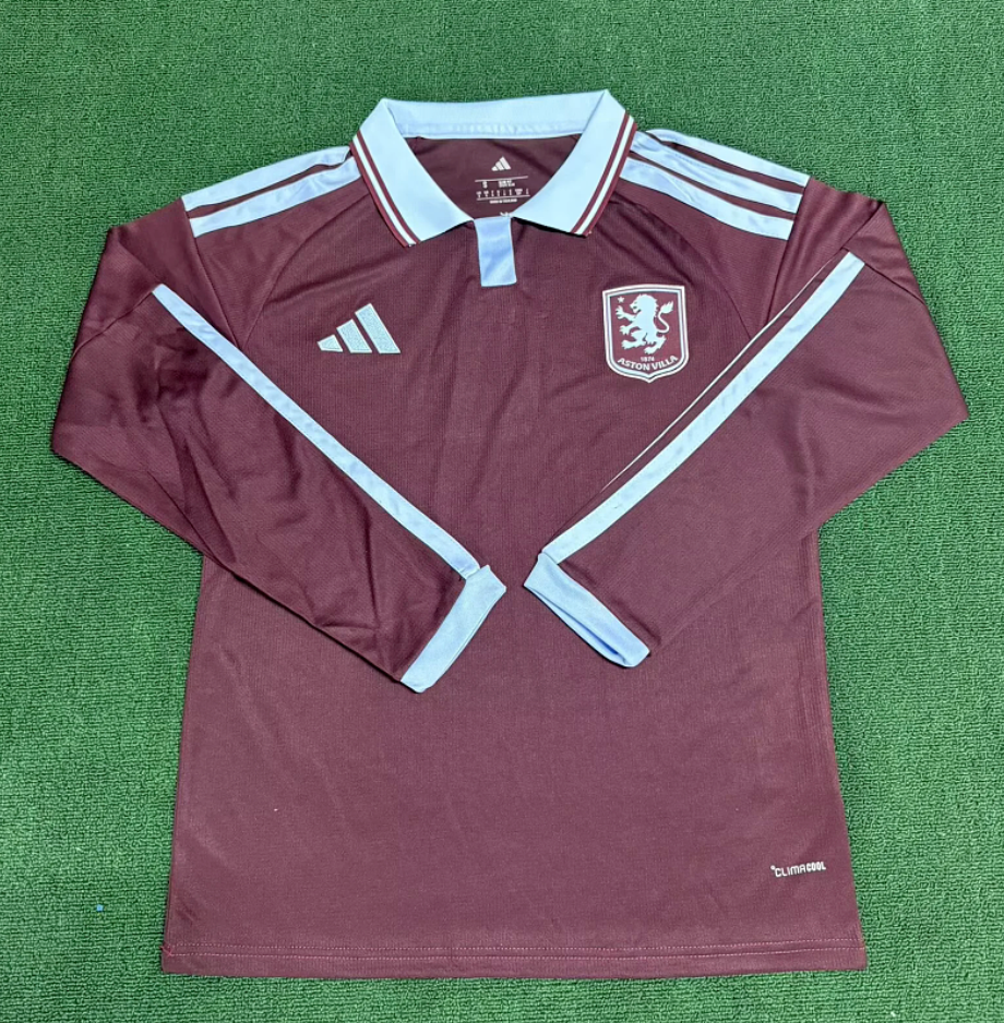 Camiseta Aston Villa Local Manga Larga 26/27 Adultos