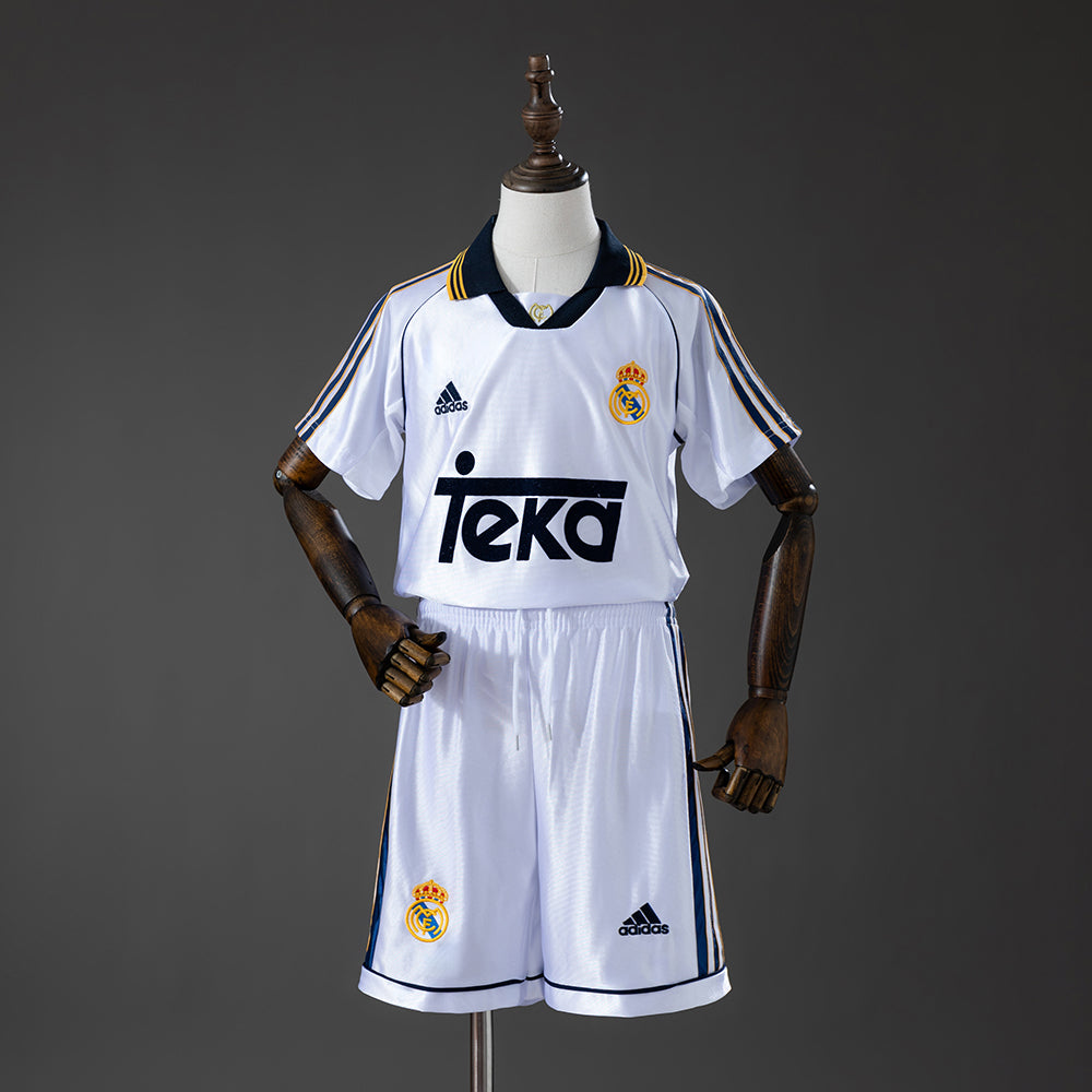 Camiseta + Short Real Madrid Local 1998 Niños