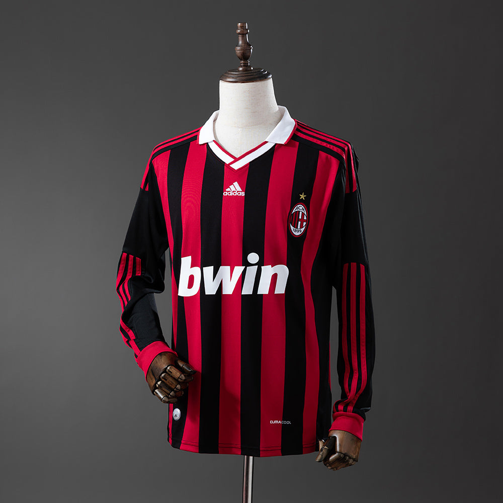 Camiseta AC Milan 2009/2010 Local Adultos Manga Larga