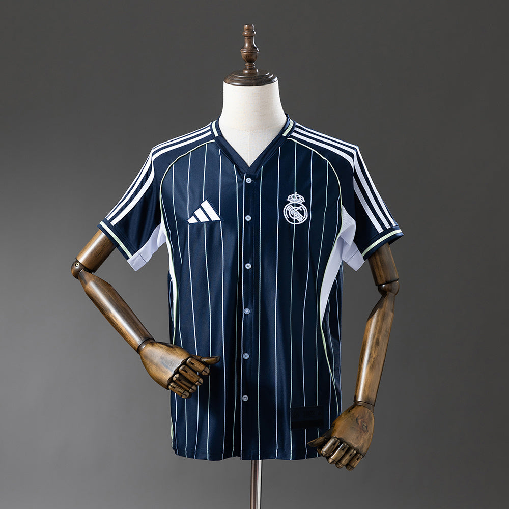 Camiseta Real Madrid Baseball Navy 25/26 Adultos