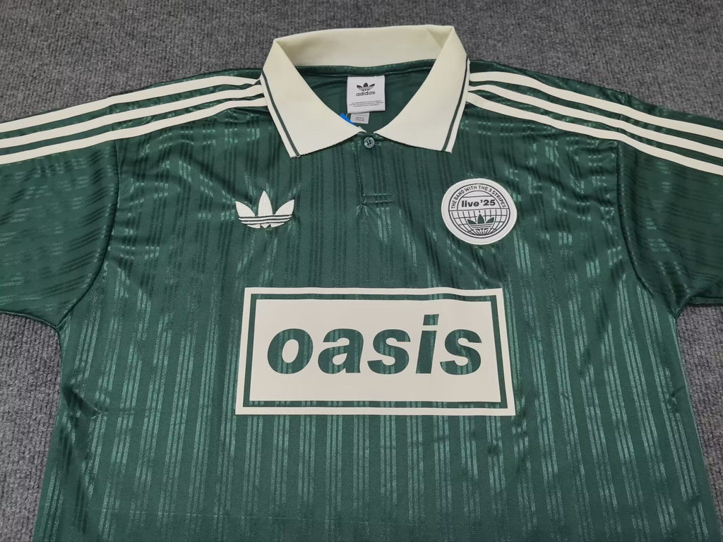 Camiseta Oasis Band Retro Green Adultos