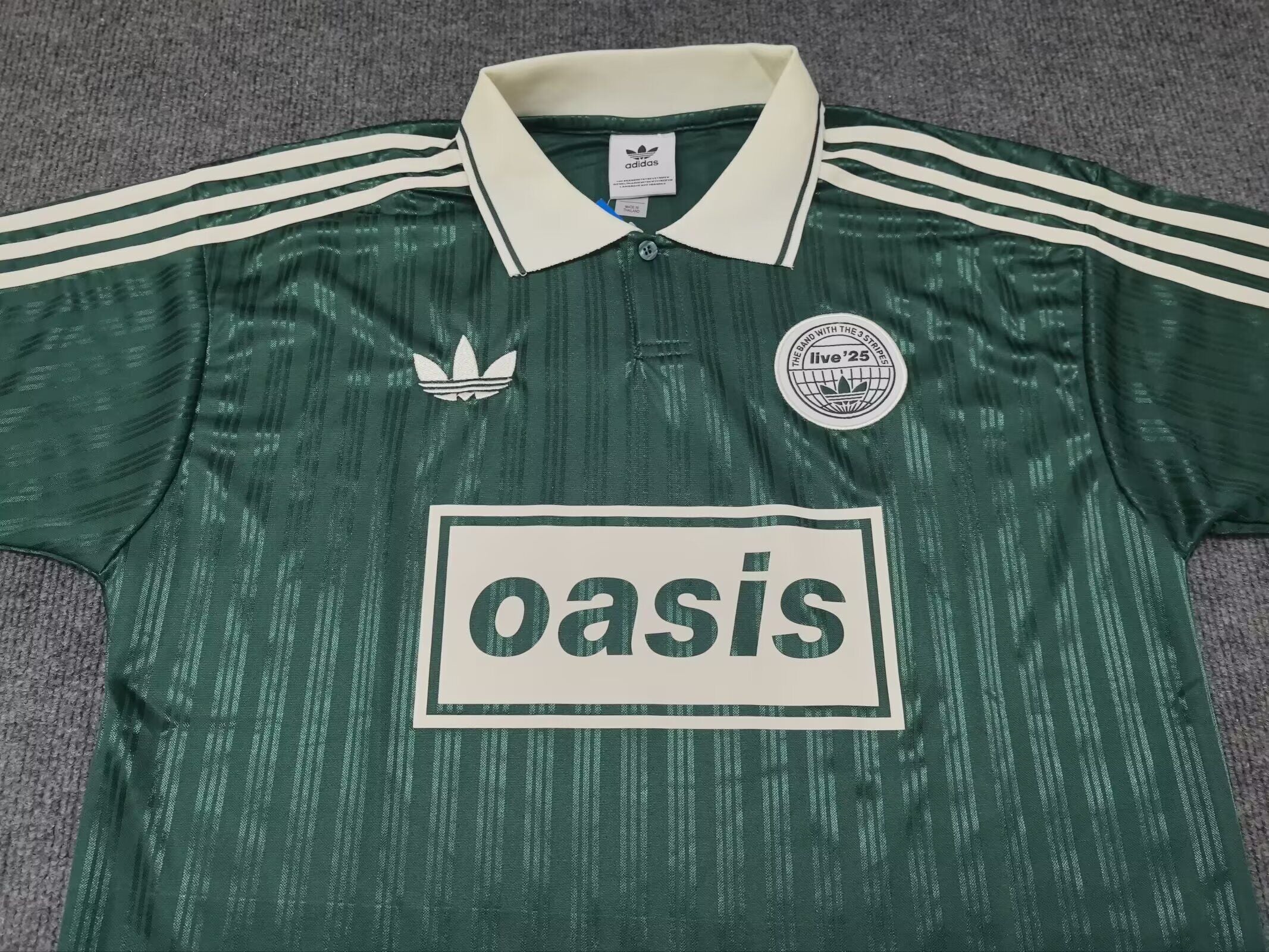 Camiseta Oasis Band Retro Green Adultos