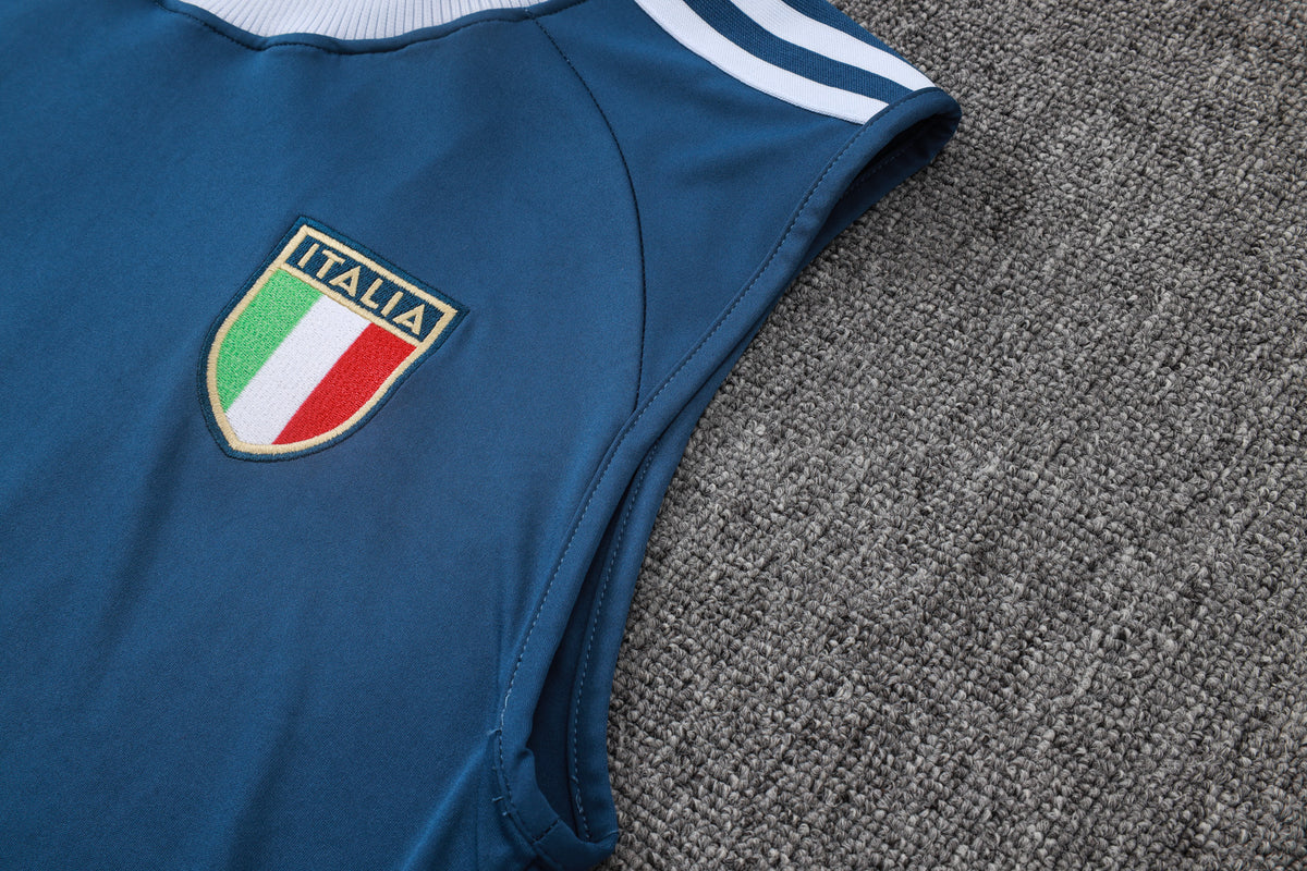 Camiseta Italia Entrenamiento Azul Sin Mangas 26/27 Adultos
