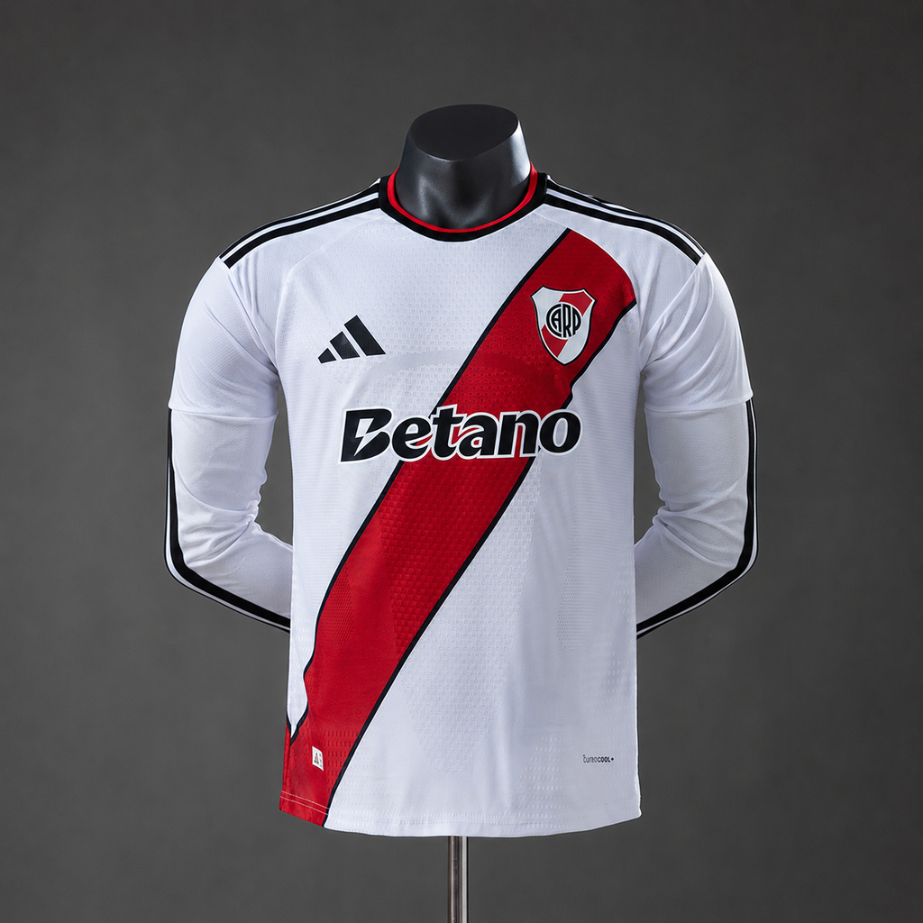 Camiseta River Plate Local 26/27 Adultos Manga Larga [PLAYER VERSION]