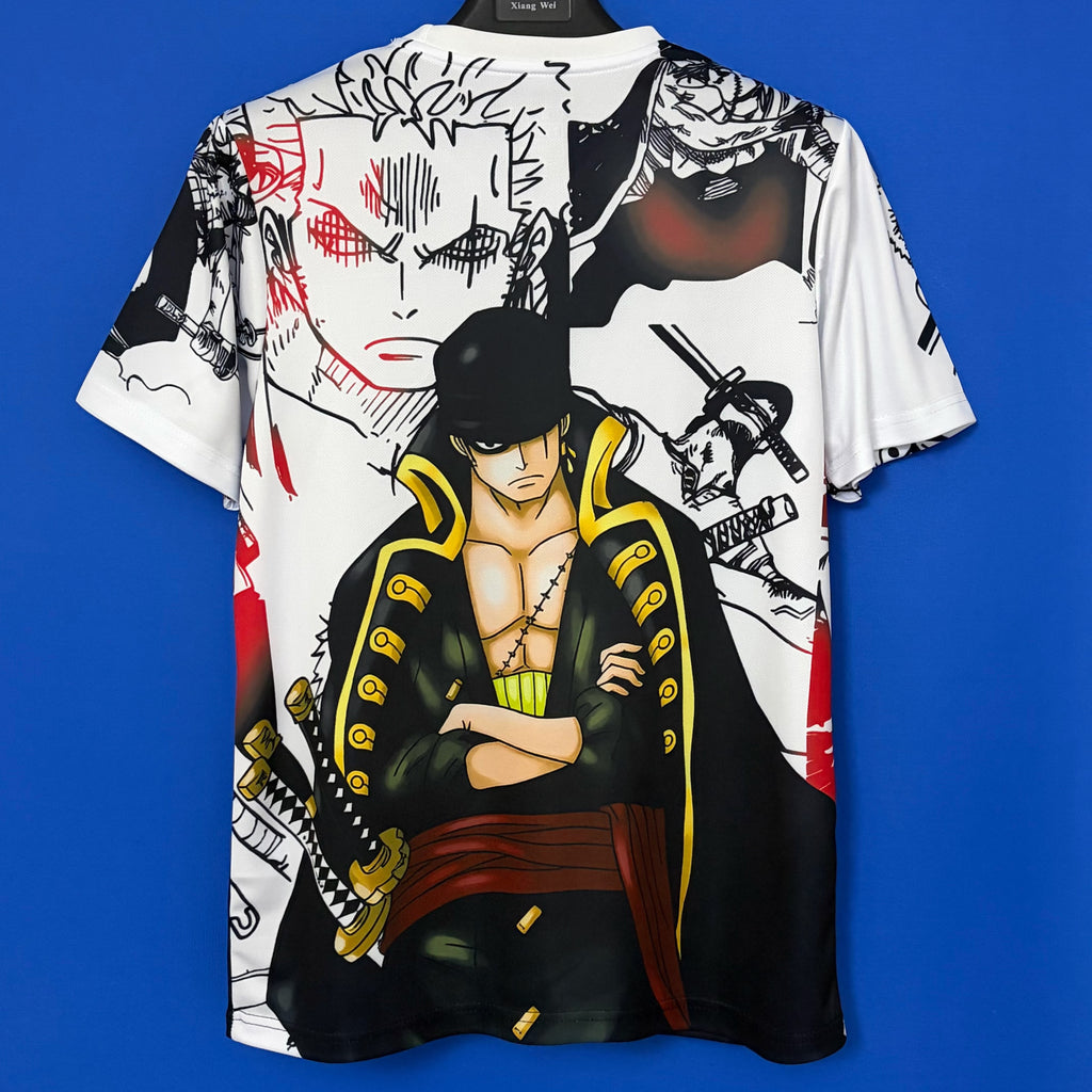 Camiseta Japón Edición Especial One Piece Roronoa Zoro Samurai Adultos