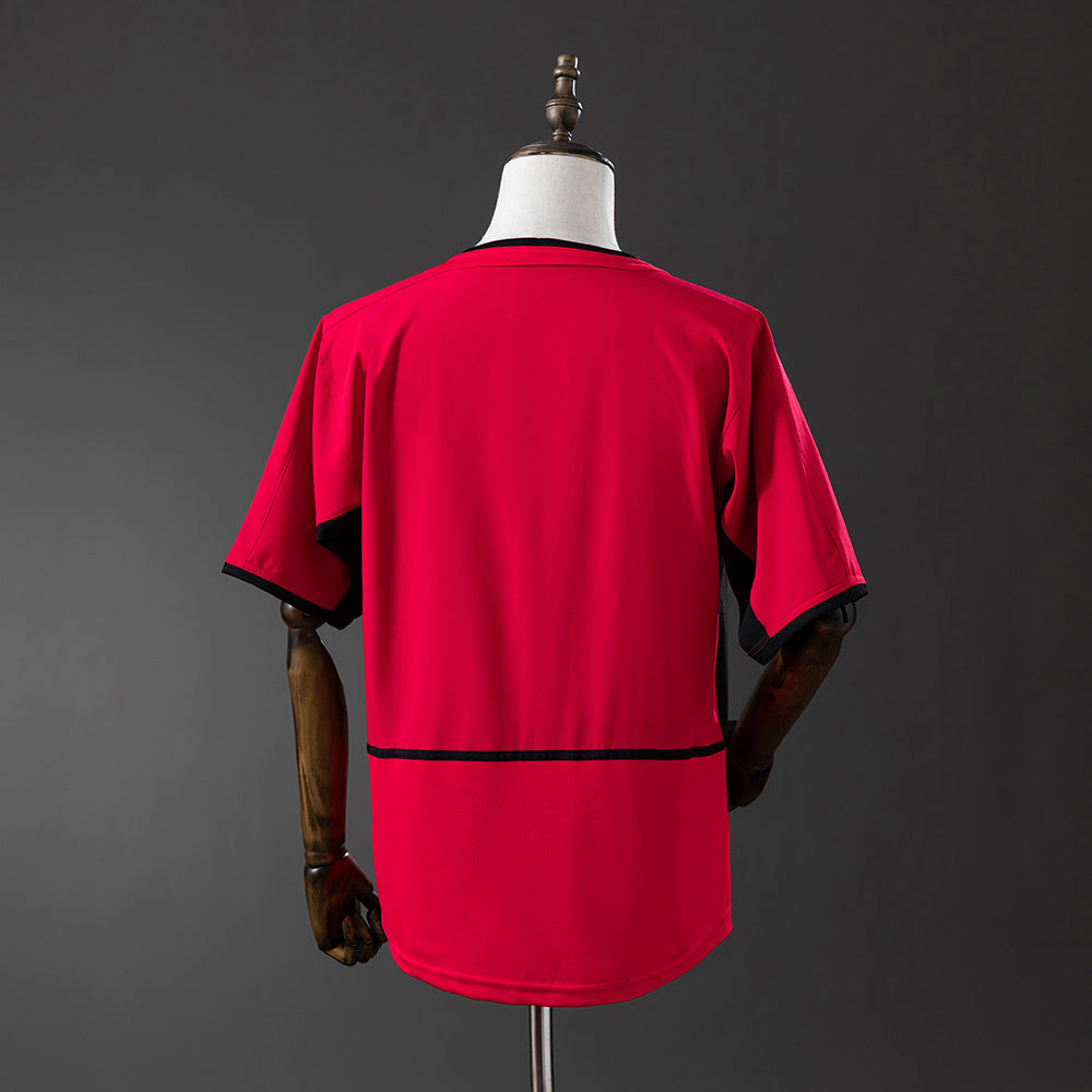 Camiseta Manchester United Local Manga Larga 2002/04 Adultos