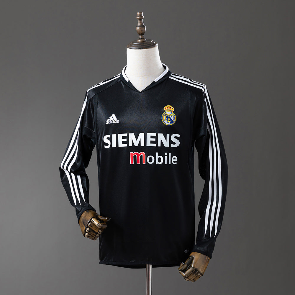 Camiseta Real Madrid Visitante Manga Larga 04/05 Adultos