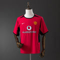 Camiseta Manchester United Local Manga Larga 2002/04 Adultos
