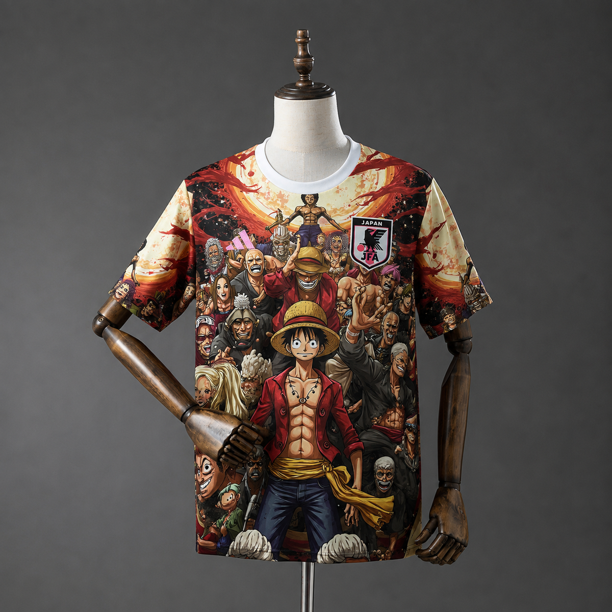 Camiseta Japón Edición Especial One Piece Luffy Gran Tripulación Adultos