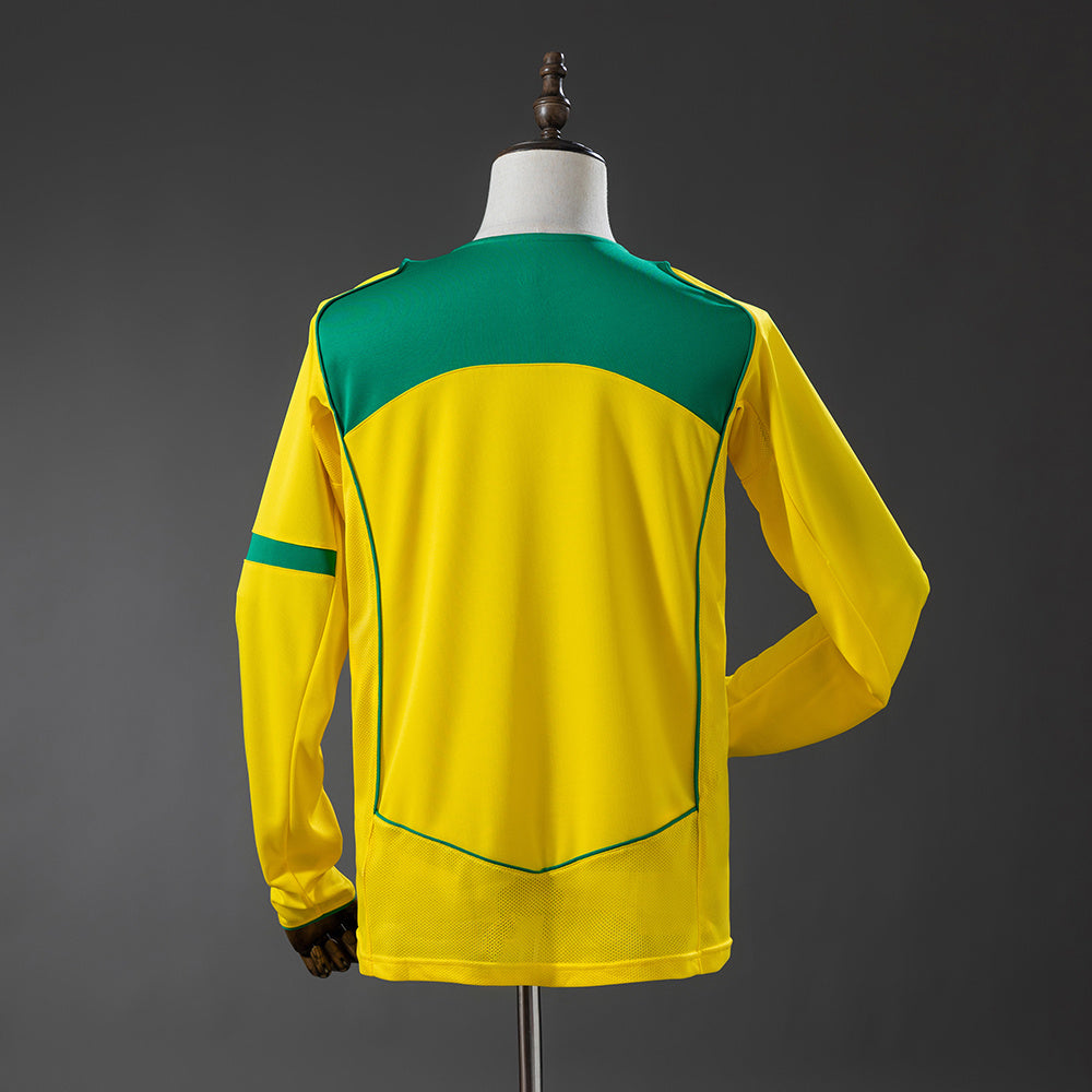 Camiseta Brasil 2004 Manga Larga Adultos