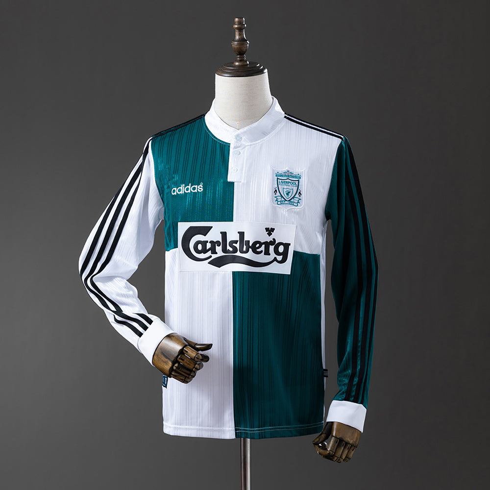 Camiseta Liverpool 95/96 Visitante Manga Larga Adultos