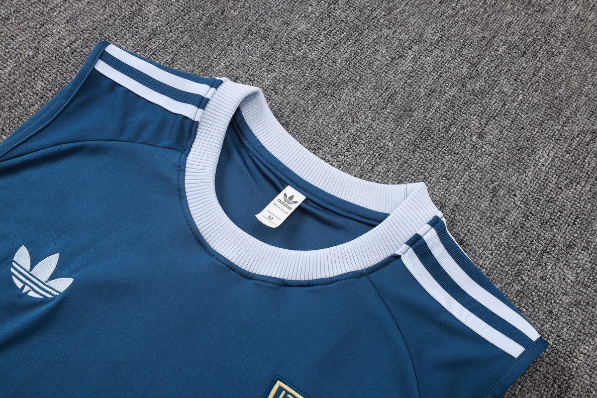 Camiseta Italia Entrenamiento Azul Sin Mangas 26/27 Adultos