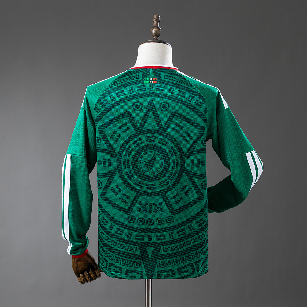 Camiseta México Local 26/27 Adultos Manga Larga