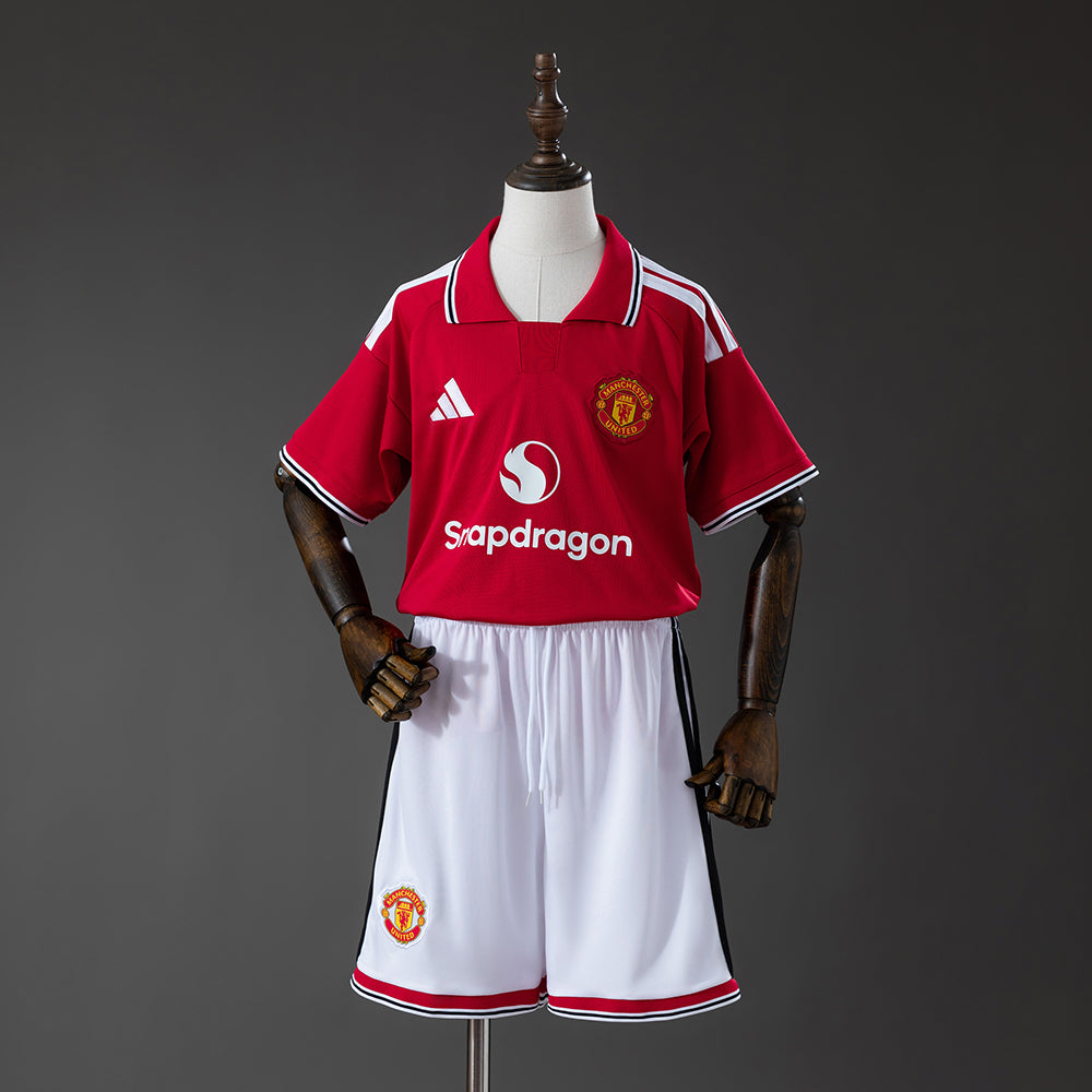 Camiseta + Short Manchester United Local 26/27 Niños