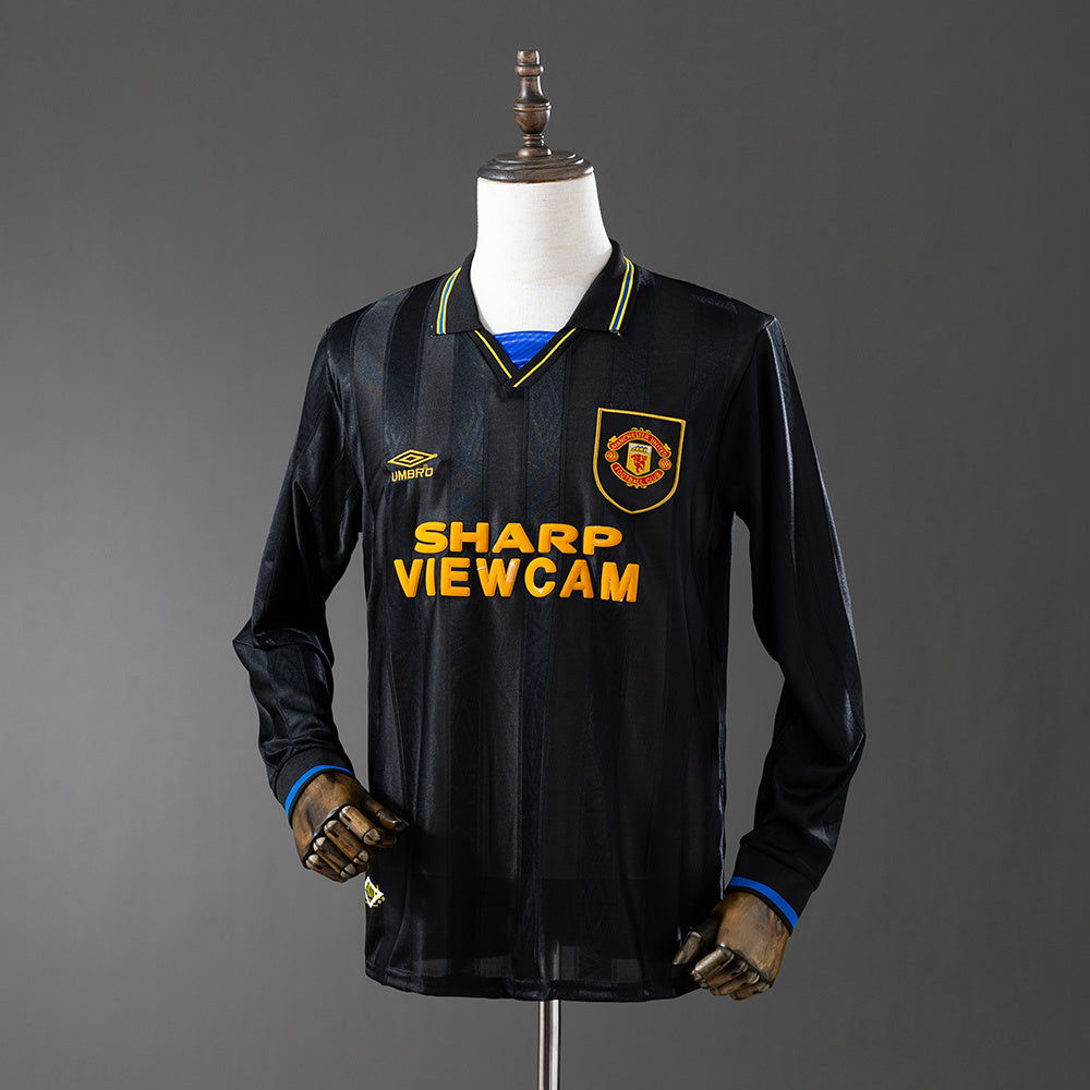 Camiseta Manchester United Visitante Manga Larga 1993/95 Adultos