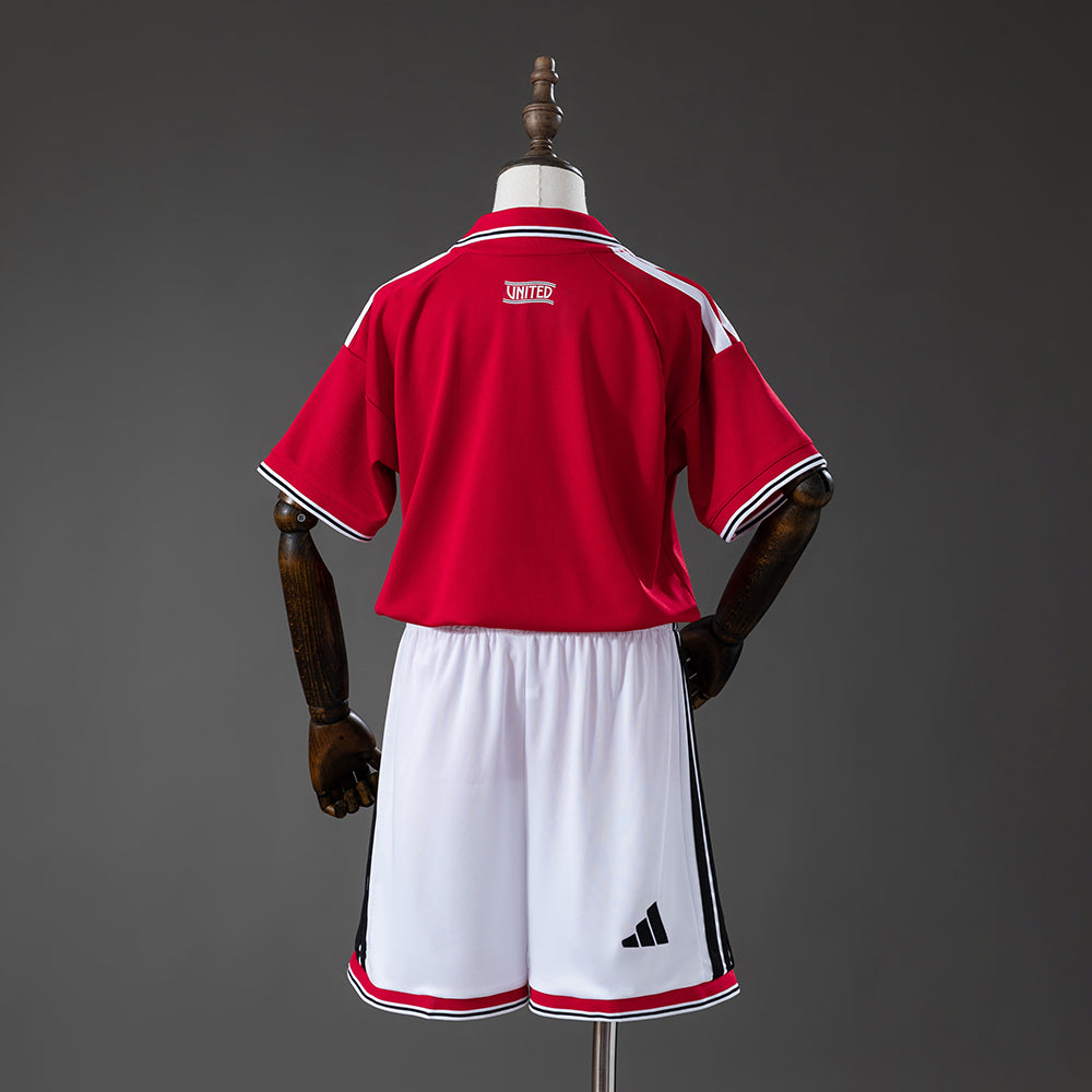 Camiseta + Short Manchester United Local 26/27 Niños
