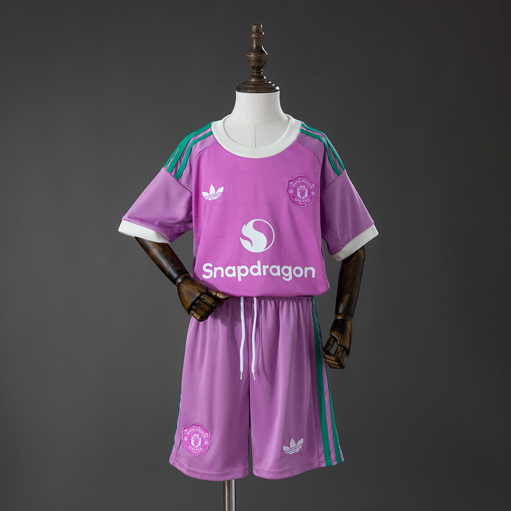 Camiseta + Short Manchester United Portero Visitante 26/27 Niños