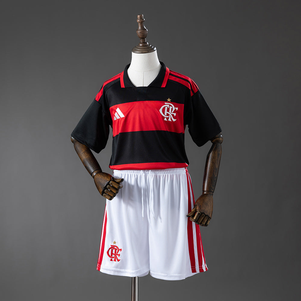 Camiseta + Short Flamengo Local 26/27 Niños