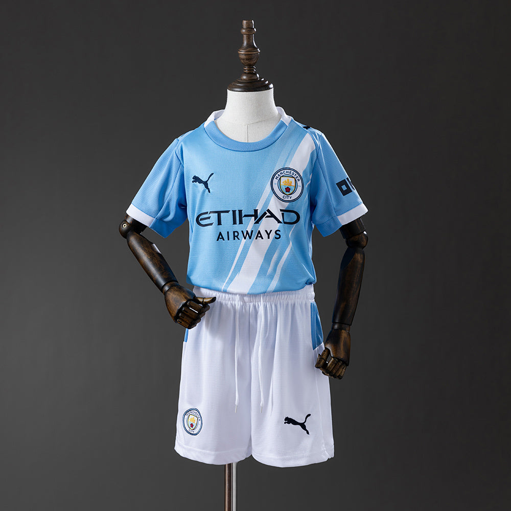 Camiseta + Short Manchester City 25/26 Niños